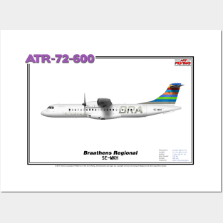 Avions de Transport Régional 72-600 - Braathens Regional (Art Print) Posters and Art